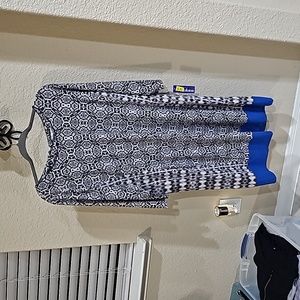 Peter Nygard Dress black/royal blue 1X